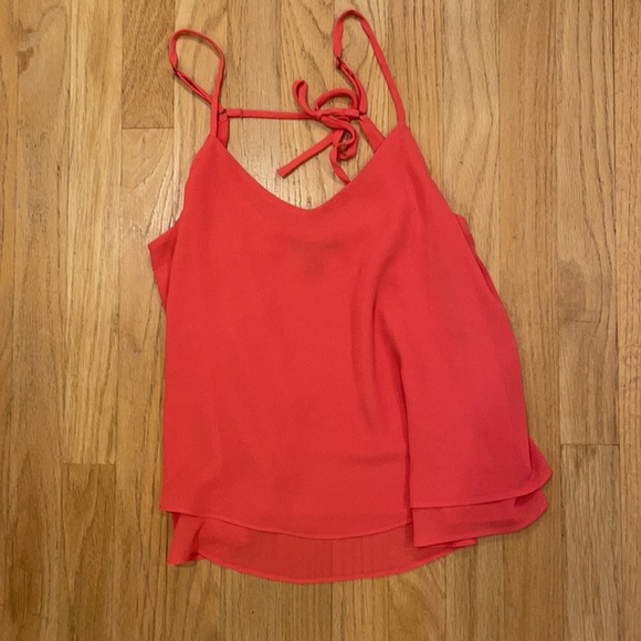 NWOT forever 21 coral pink flowy tank top - Picture 2 of 4